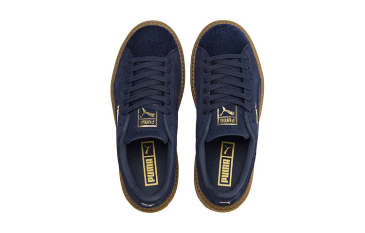 PUMA Suede Platform Trace Velor 'Navy' 366696-03