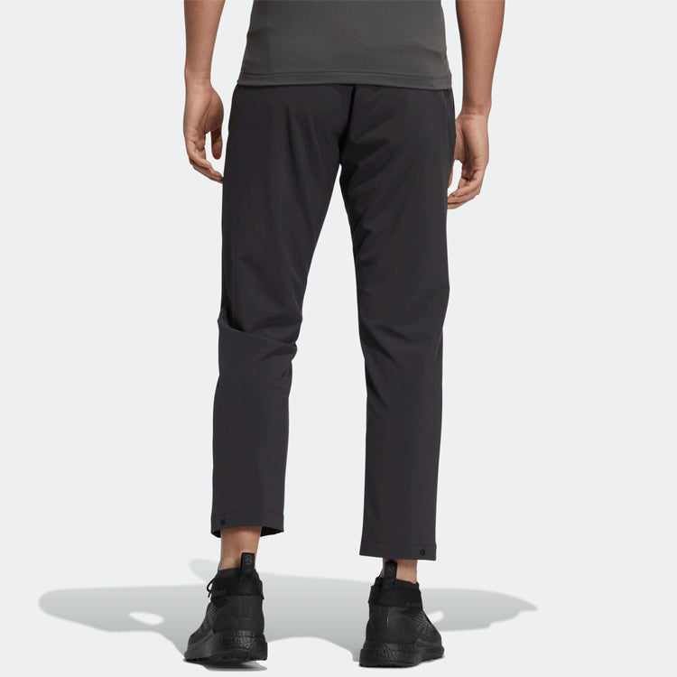 Men's adidas Terrex TX Stretch Pa Logo Printing Outdoor Sports Pants/Trousers/Joggers Black HS6805