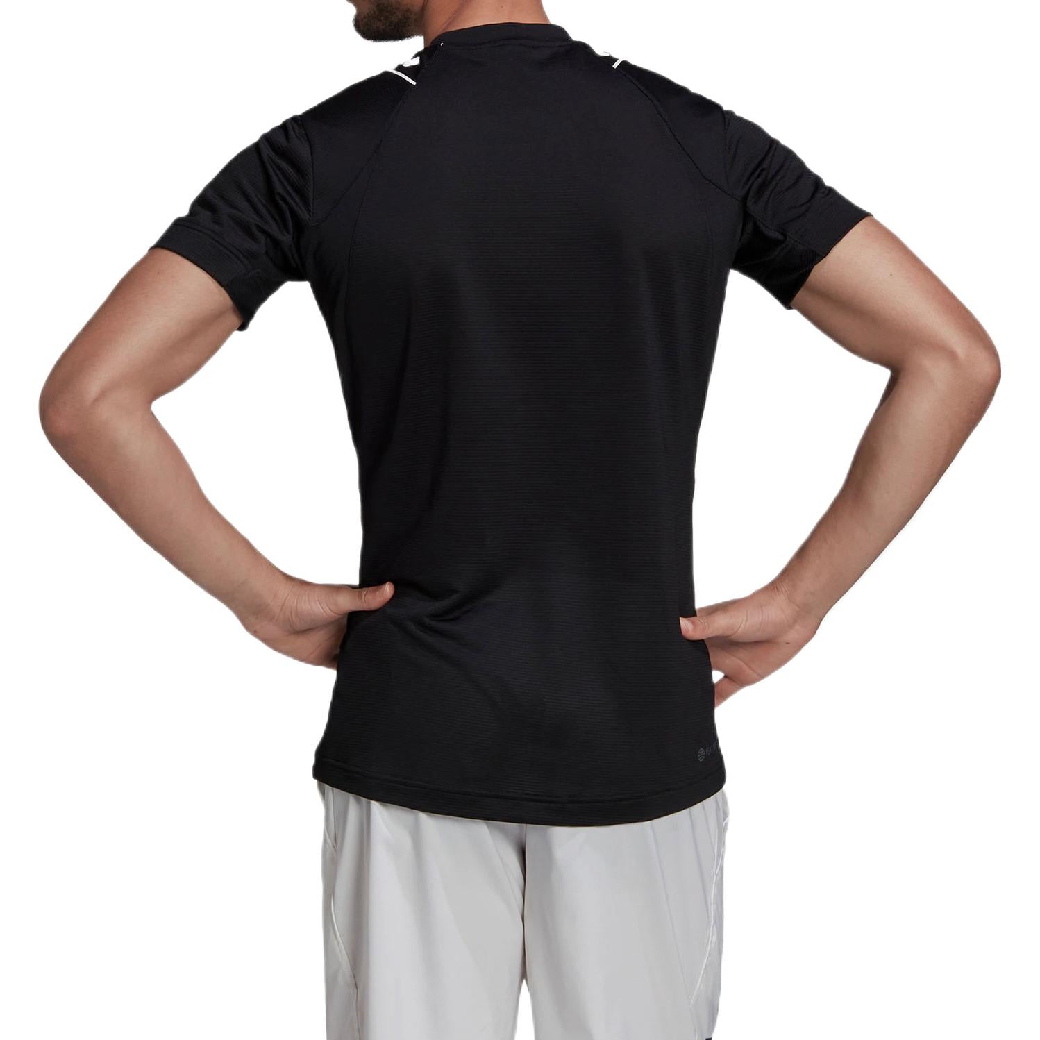 adidas Geometry Pattern Logo Printing Round Neck Short Sleeve Black HA2552