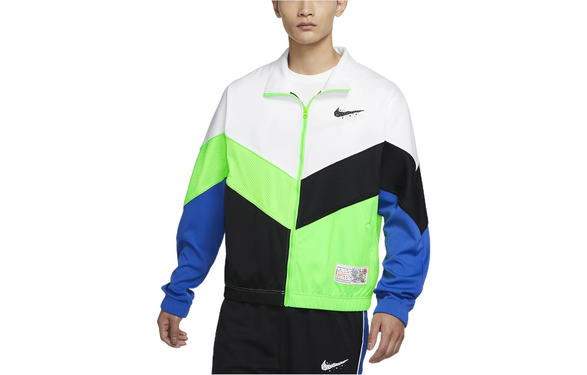 Nike Contrasting Colors Logo Athleisure Casual Sports Loose Jacket Multicolor DV3198-100