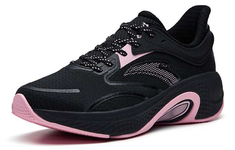 (WMNS) ANTA Running Series Sneakers 'Lightweight Black Pink' 122235556-2