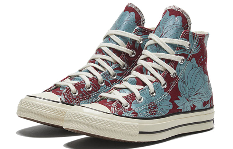 (WMNS) Converse Chuck Taylor All Star 1970s Red Blue Floral Sneakers 'Red Blue' 569235C