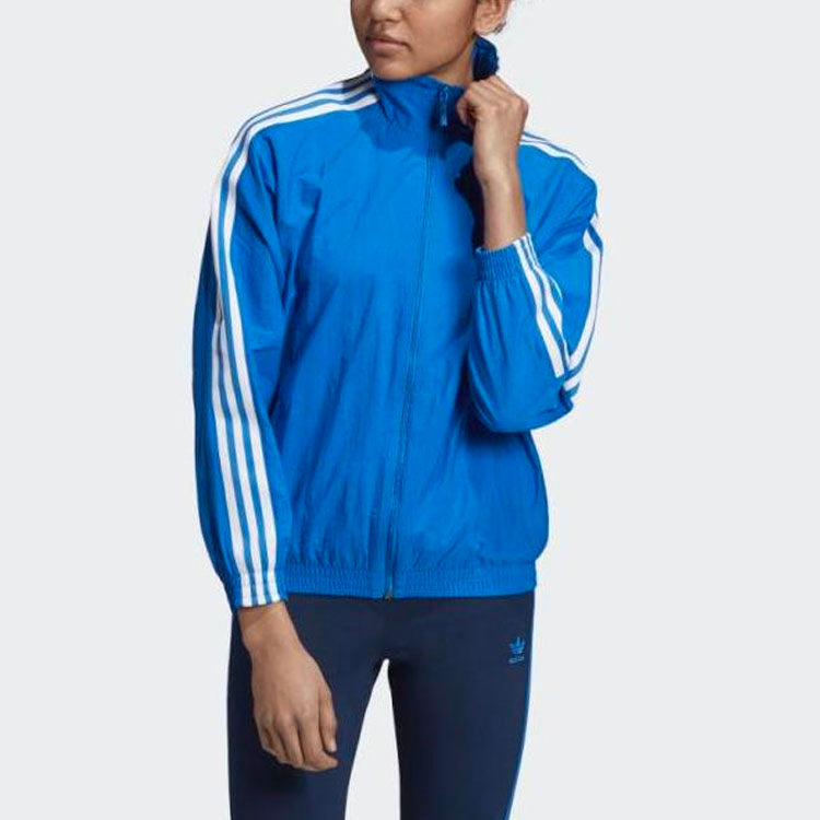 (WMNS) adidas originals Casual Sports Jacket Blue ED7540