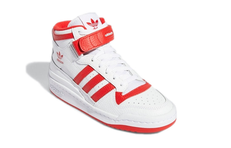 (GS) adidas Forum Mid J 'White Vivid Red' GY8363