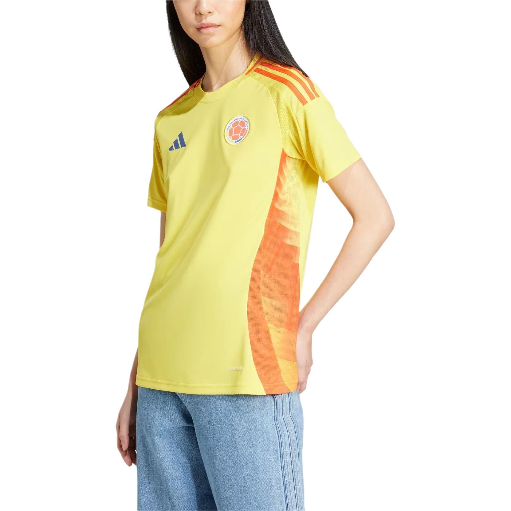 (WMNS) adidas Colombia 24 Home Soccer Jersey Asia Sizing 'Yellow' IP8282