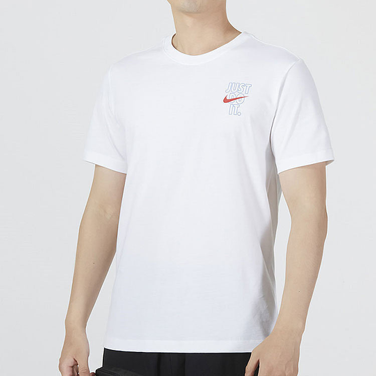 Men's Nike As Nsw Gaokao Ss Tee Athleisure Casual Sports Alphabet Round Neck Short Sleeve White T-Shirt DX0322-100