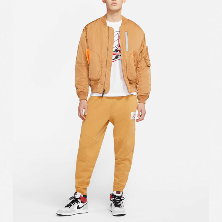 Air Jordan Ma-1 Flight Reflective Warm Jacket For Men Orange CK6669-290