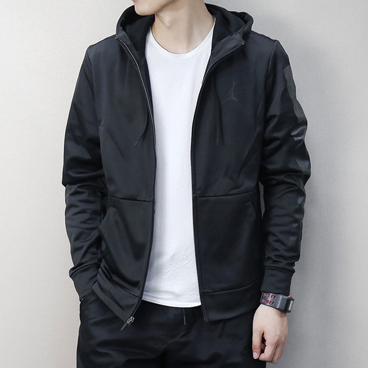 Air Jordan Casual Sports Hooded Jacket Black 861468-010