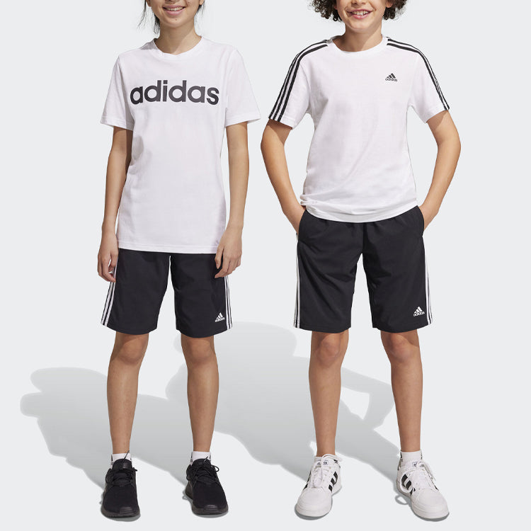 (GS) adidas Black Essentials 3-Stripes Woven Shorts 'Black' HR6332