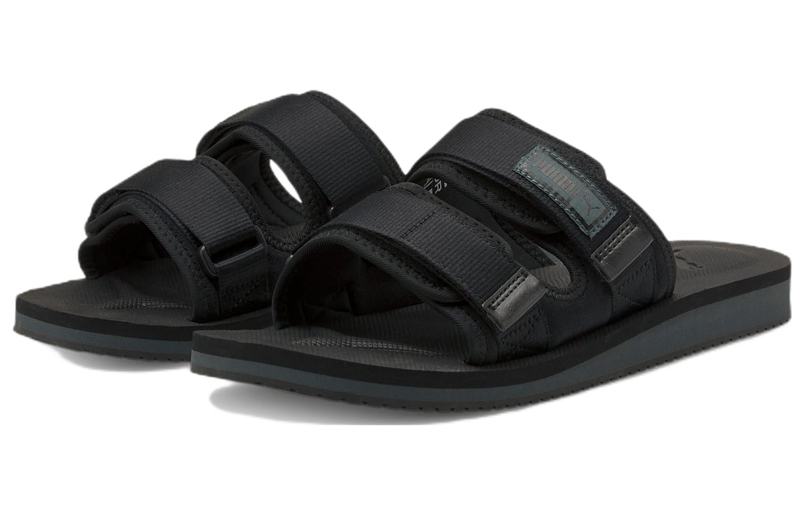 PUMA Bribe Tech Sports Slippers Unisex Black 384873-01