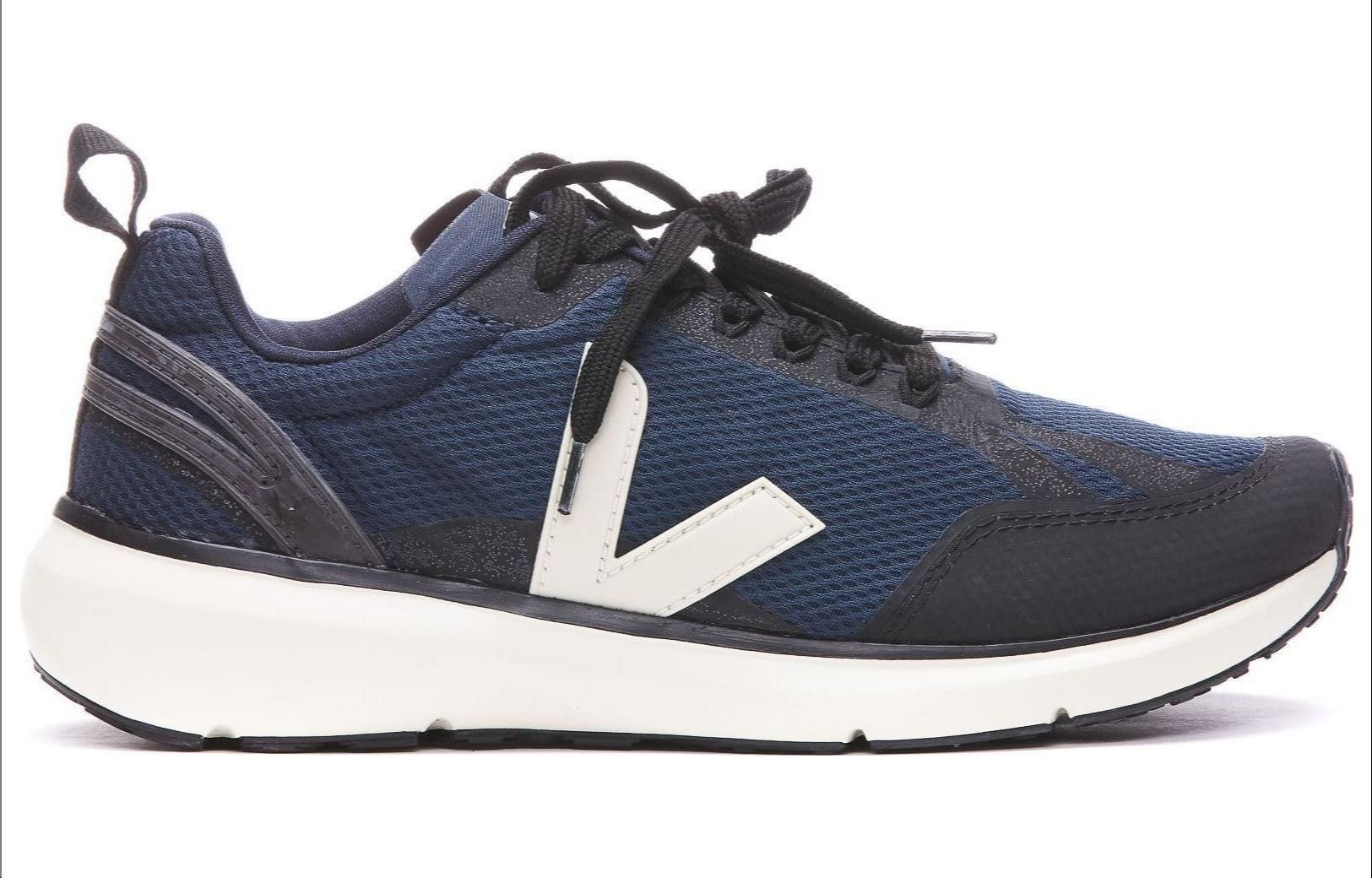 VEJA Logo Patch Panelled Low-Top Sneakers 'Navy White' CL0102472