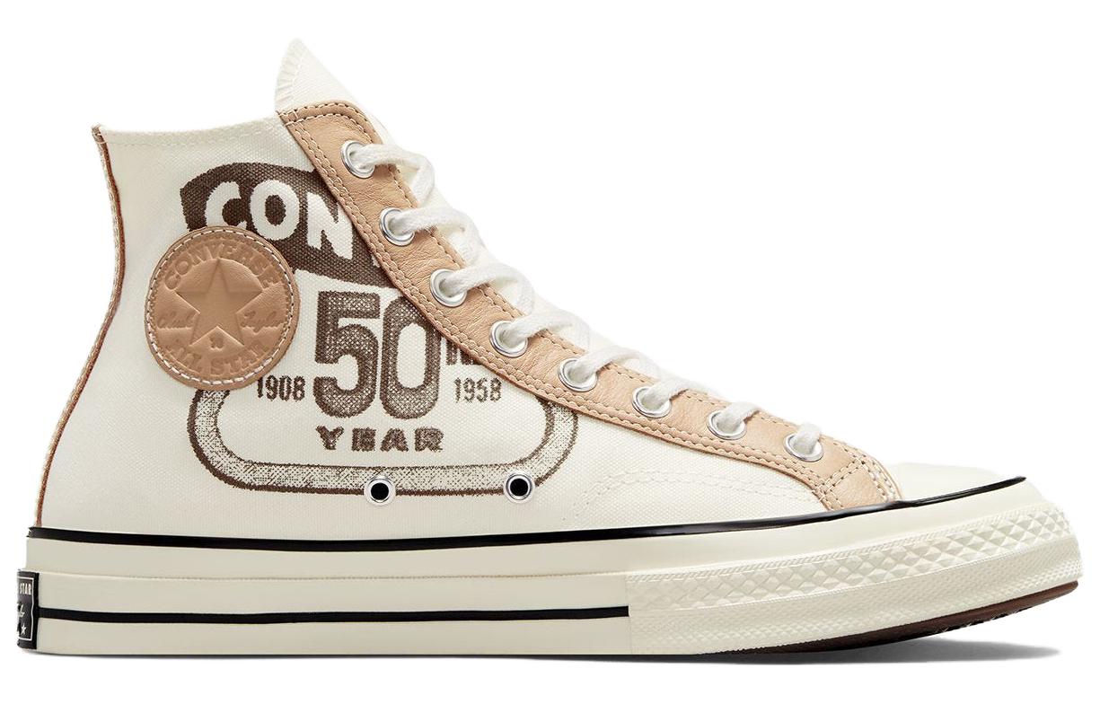 Converse Chuck 70 Leather Overlay High 'Egret Champagne Tan' A07122C
