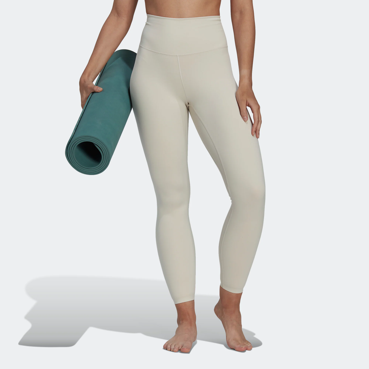 (WMNS) adidas Yoga Luxe Studio Extra High Rise 7/8 Leggings Asia Sizing 'White' HK6605