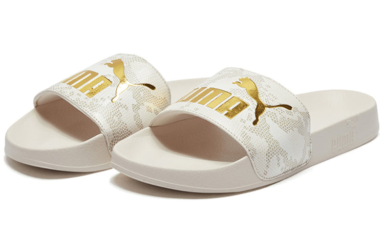 (WMNS) PUMA Leadcat Snake Lux Slide Sandal White 370693-02