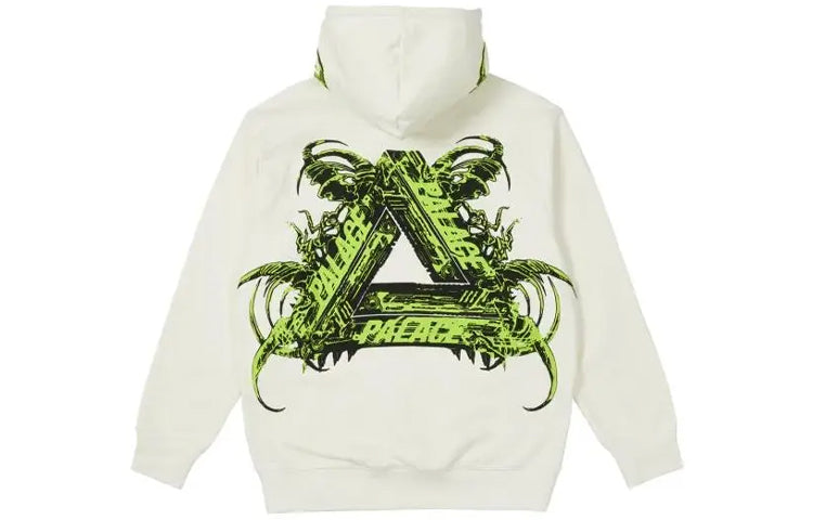 PALACE Tri-me Hood White Green Triangle Print White P20CS161