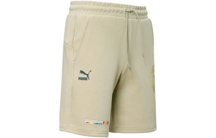 PUMA Mix Badge Shorts 'Beige' 537041-64