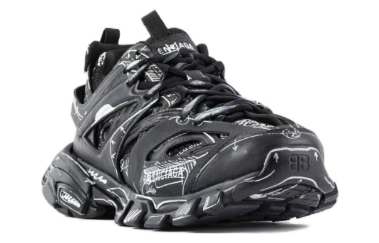 Balenciaga Track 1.0 Sneakers 'Black White' 542023W3SRA1090