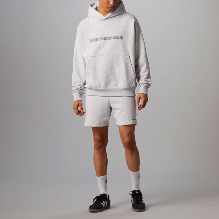 adidas x Pharrell Humanrace Logo Hoodie 'Grey Heather' HG1809
