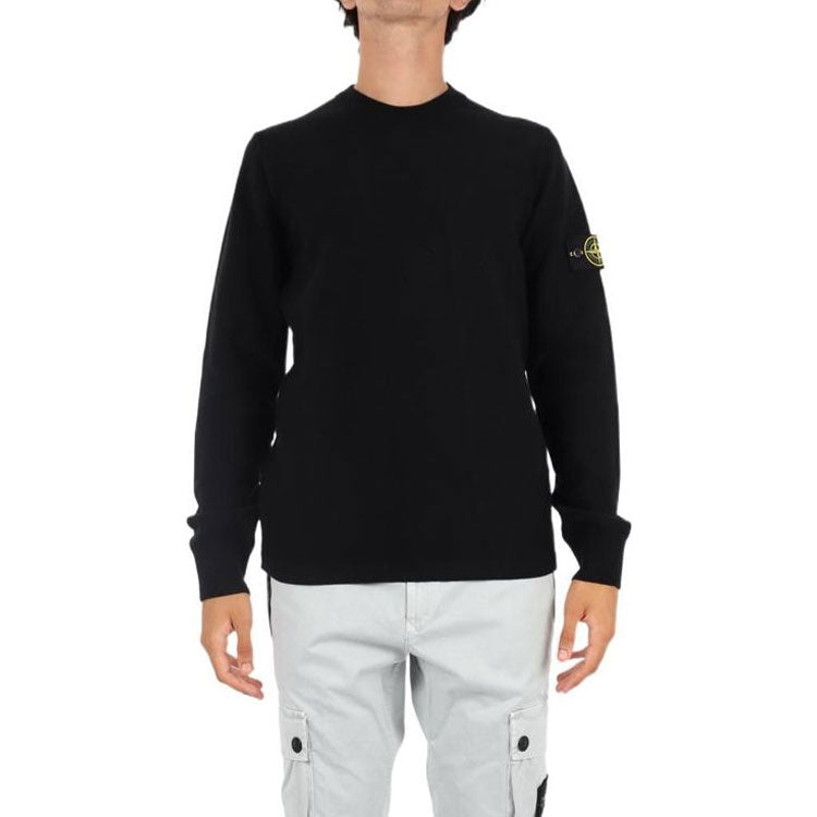 STONE ISLAND Crewneck Pullover 'Black' 7715526A1-V0029