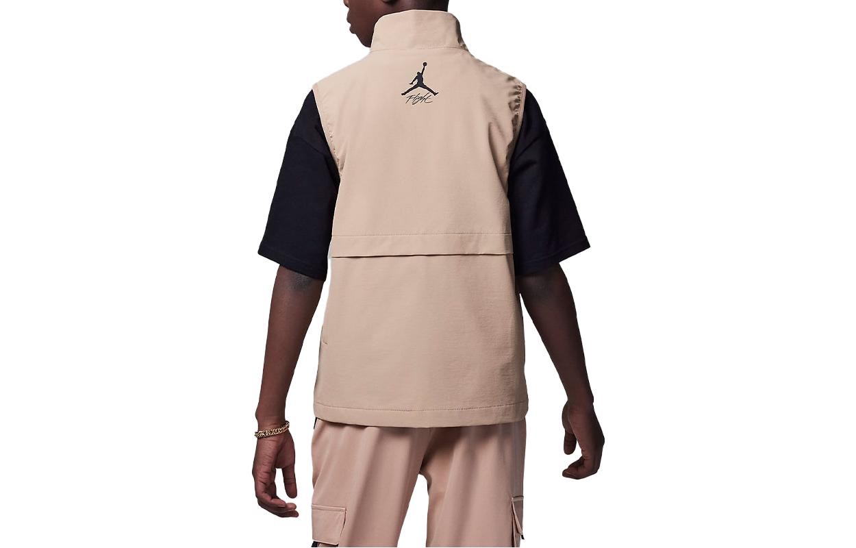 (GS) Air Jordan Outwear Cargo Vest 'Brown' FV3154-200