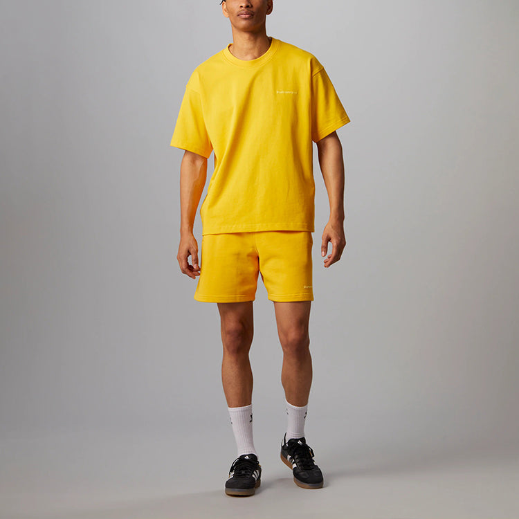 adidas x Pharrell Humanrace Small Logo Shorts 'Yellow' HJ7064