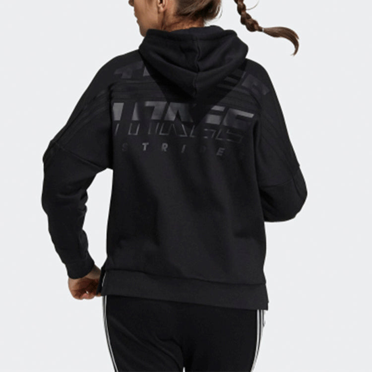(WMNS) adidas Sports Fleece Lined Hooded Jacket Black GT6370
