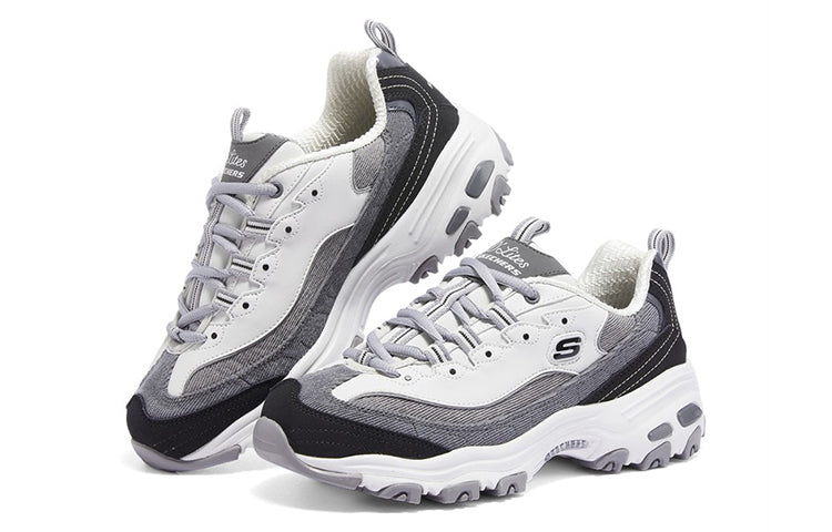 (WMNS) Skechers D'Lites 1.0 'Black Gray' 149906-BKGY
