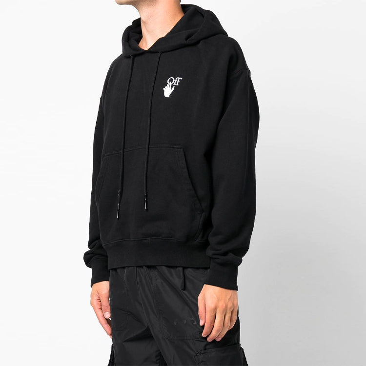 Men's Off-White FW21 Logo Pattern Loose Black OMBB085F21FLE0051001
