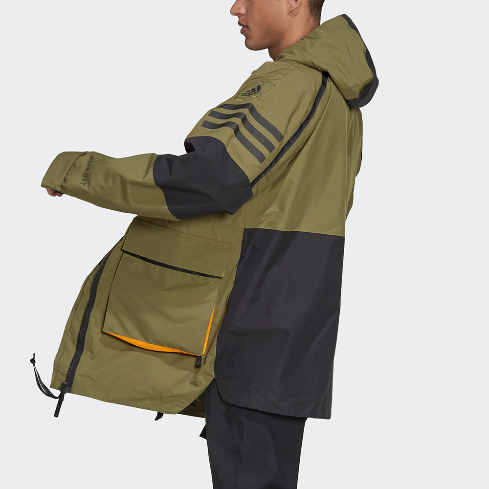 adidas Xploric RAIN.RDY Parka 'Olive Green Black' GQ2399