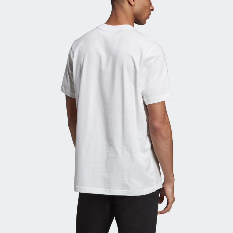 adidas originals Filled Label Red Logo Printing Short Sleeve White ED6938