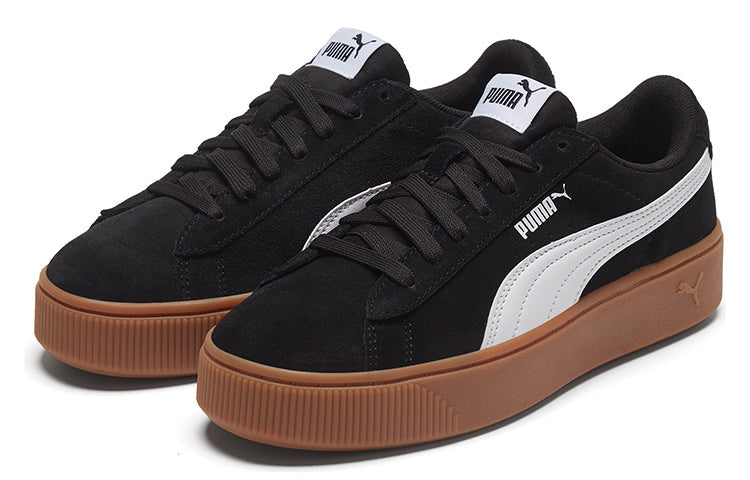 (WMNS) PUMA Vikky Stacked Black/Brown 369144-17