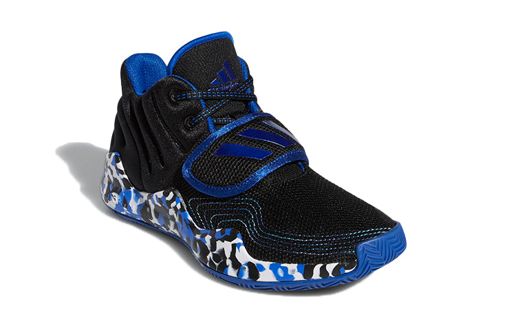 (GS) adidas Deep Threat J Black/Blue FW8530