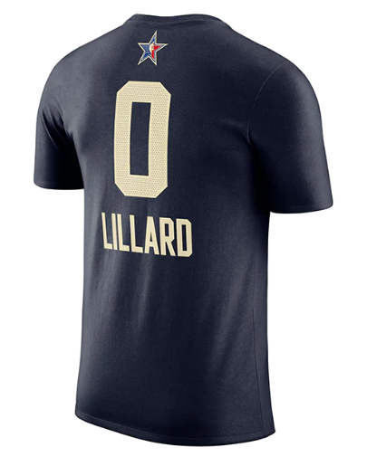 Air Jordan Damian Lillard 2024 NBA All-Star Weekend Essential T-Shirt 'College Navy' FQ6449-440