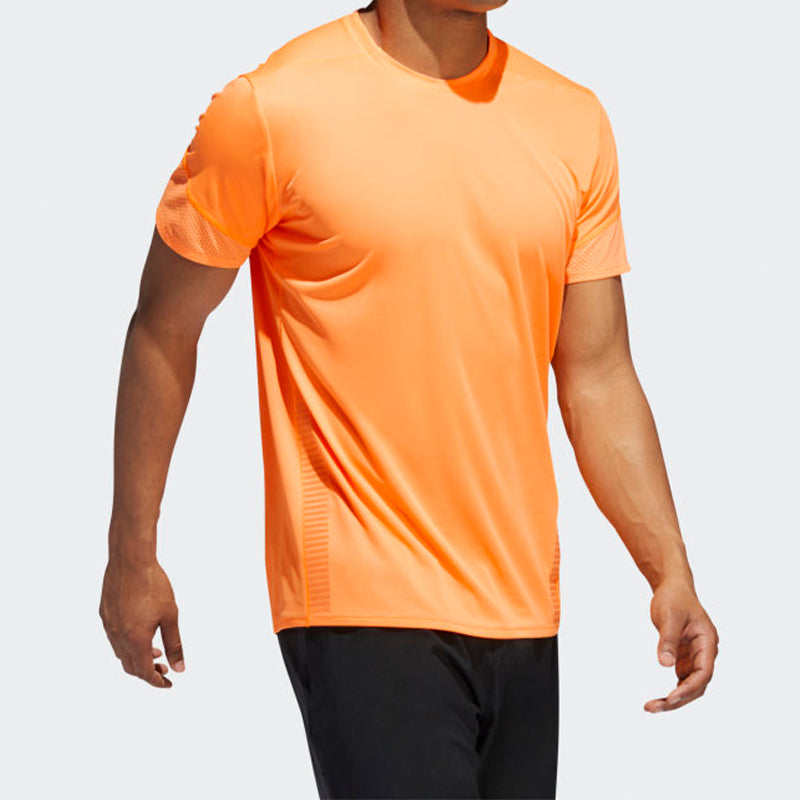 Men's adidas 25/7 Tee Runr Running Short Sleeve Orange EI6324