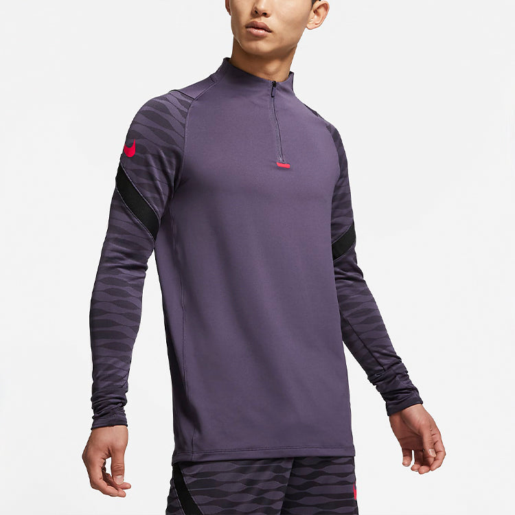 Nike Half Zip Training Long Sleeves Jersey 'Purple' CW5857-573