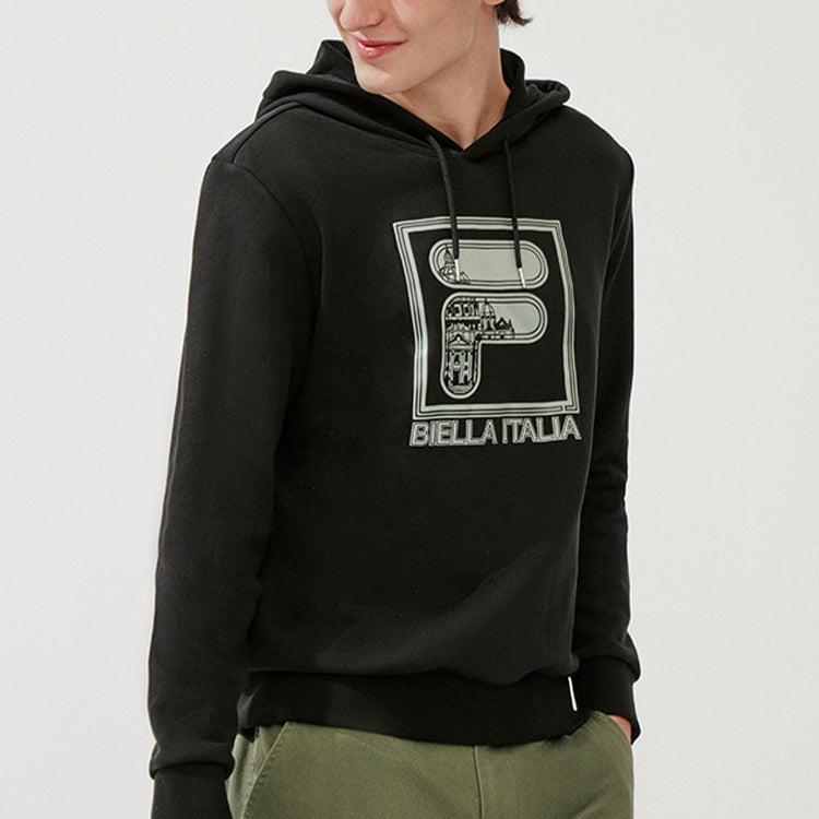 FILA Logo Pattern Printing Drawstring Black F11M018206F-BK