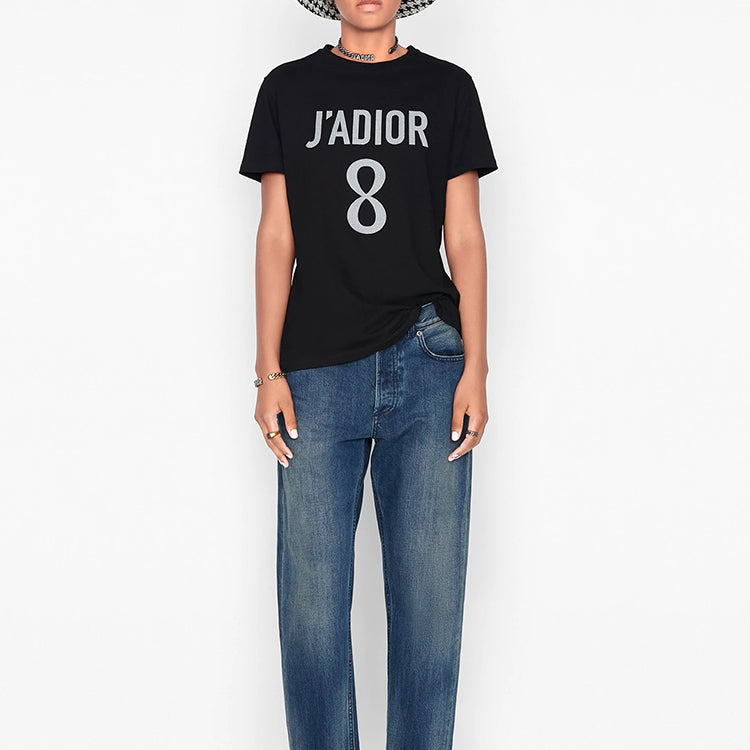 DIOR Loose Round Neck Short Sleeve Black 843T03TC428-X9000