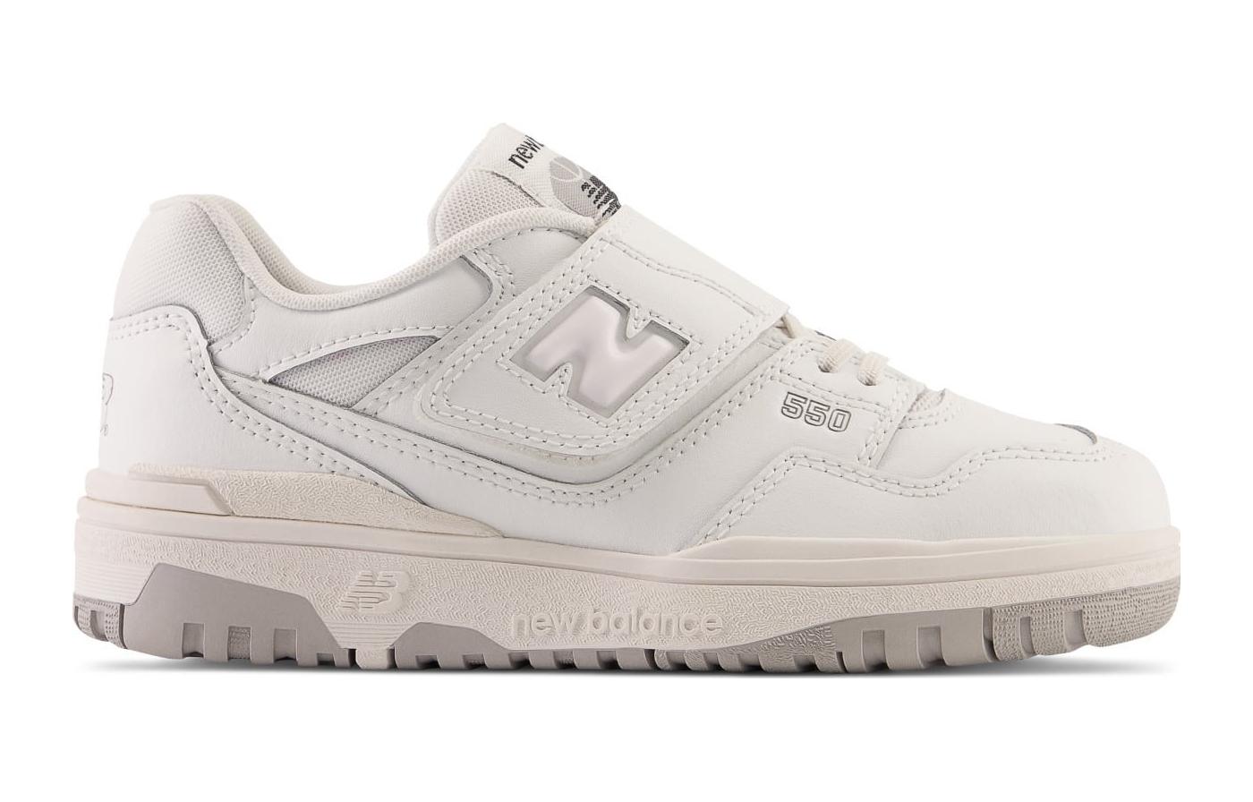 (PS) New Balance 550 Bungee Lace Top Strap 'White Grey' PHB550PB