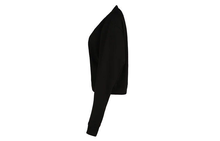 (WMNS) Alexander McQueen SS21 Round Neck Pullover Long Sleeves Sweatshirt 'Black' 624675-RQR2-01000