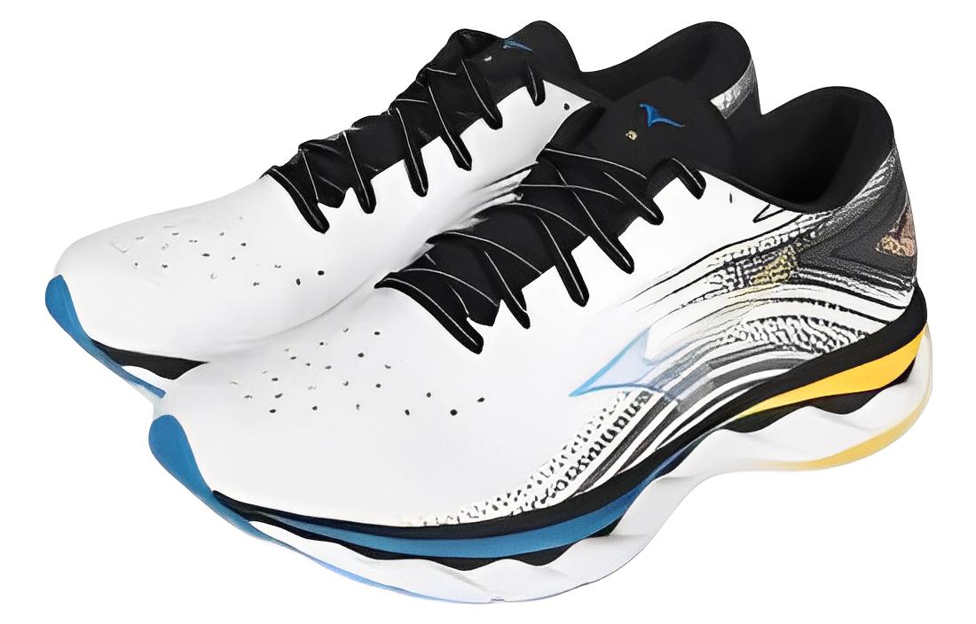 Mizuno Wave Sky 6 Super Wide 'White Blue Yellow' J1GC221101