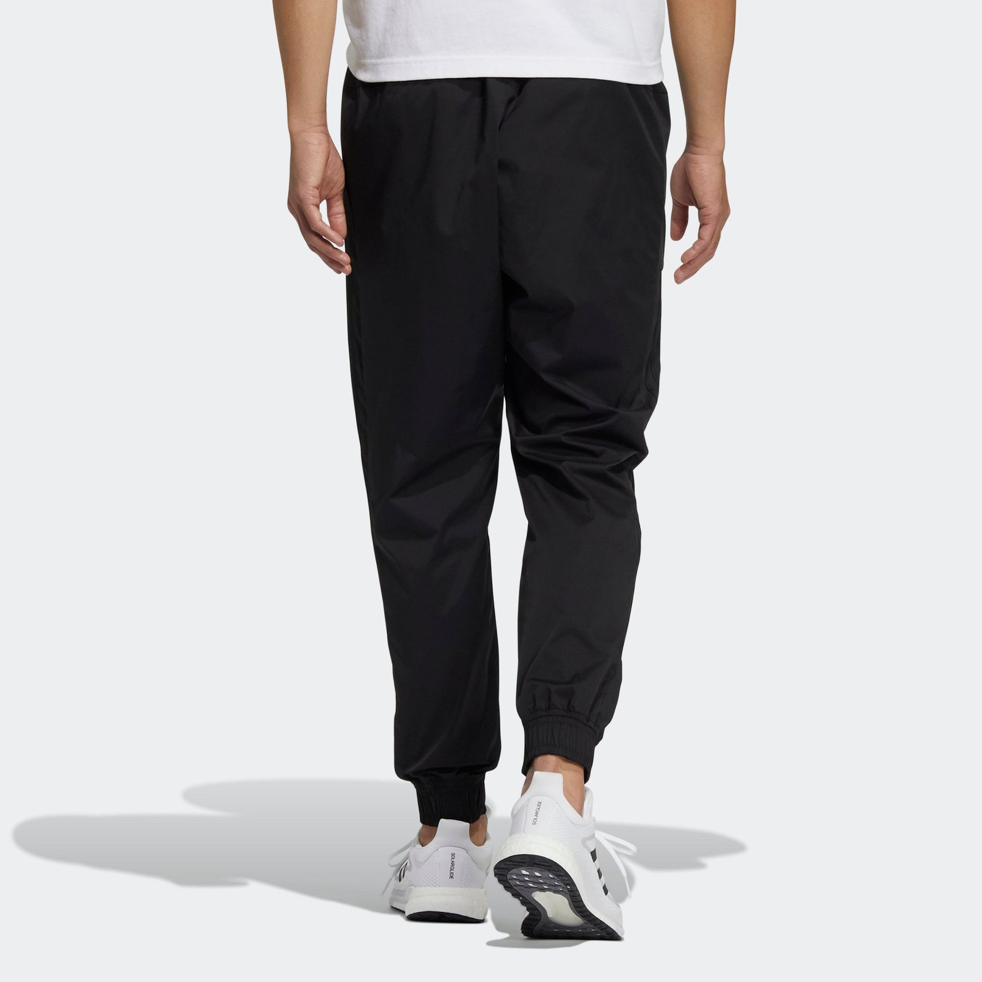 adidas Summer Wv Pants Logo Printing Woven Bundle Feet Sports Pants Black HD0352