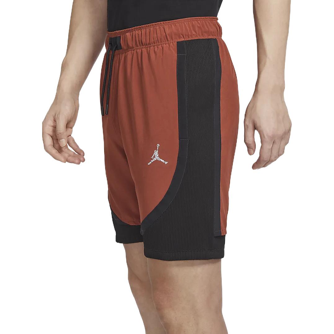 Men's Air Jordan Dri-FIT Reflective Logo Colorblock Casual Shorts Black DM1830-641