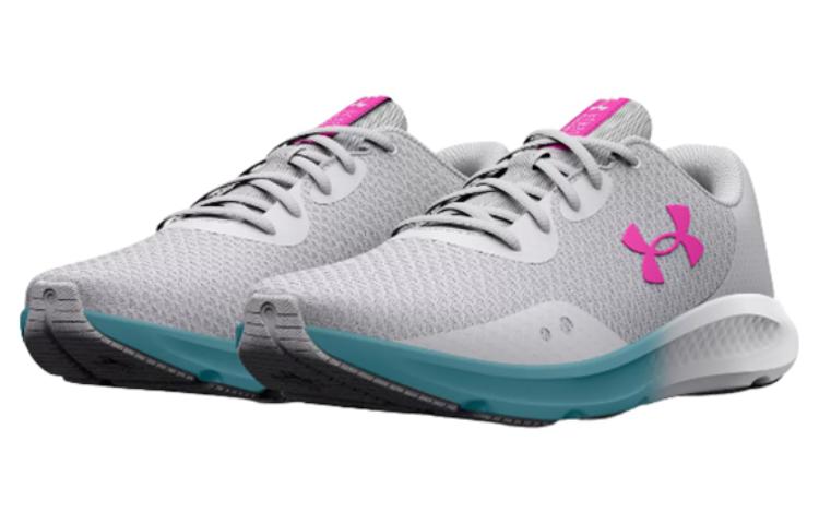 (WMNS) Under Armour Charged Pursuit 3 'Grey Pink Blue' 3024889-104