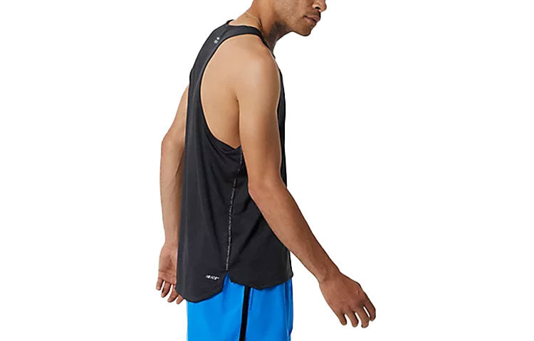 New Balance Impact Run Singlet Asia Sizing 'Black' MT21260BK
