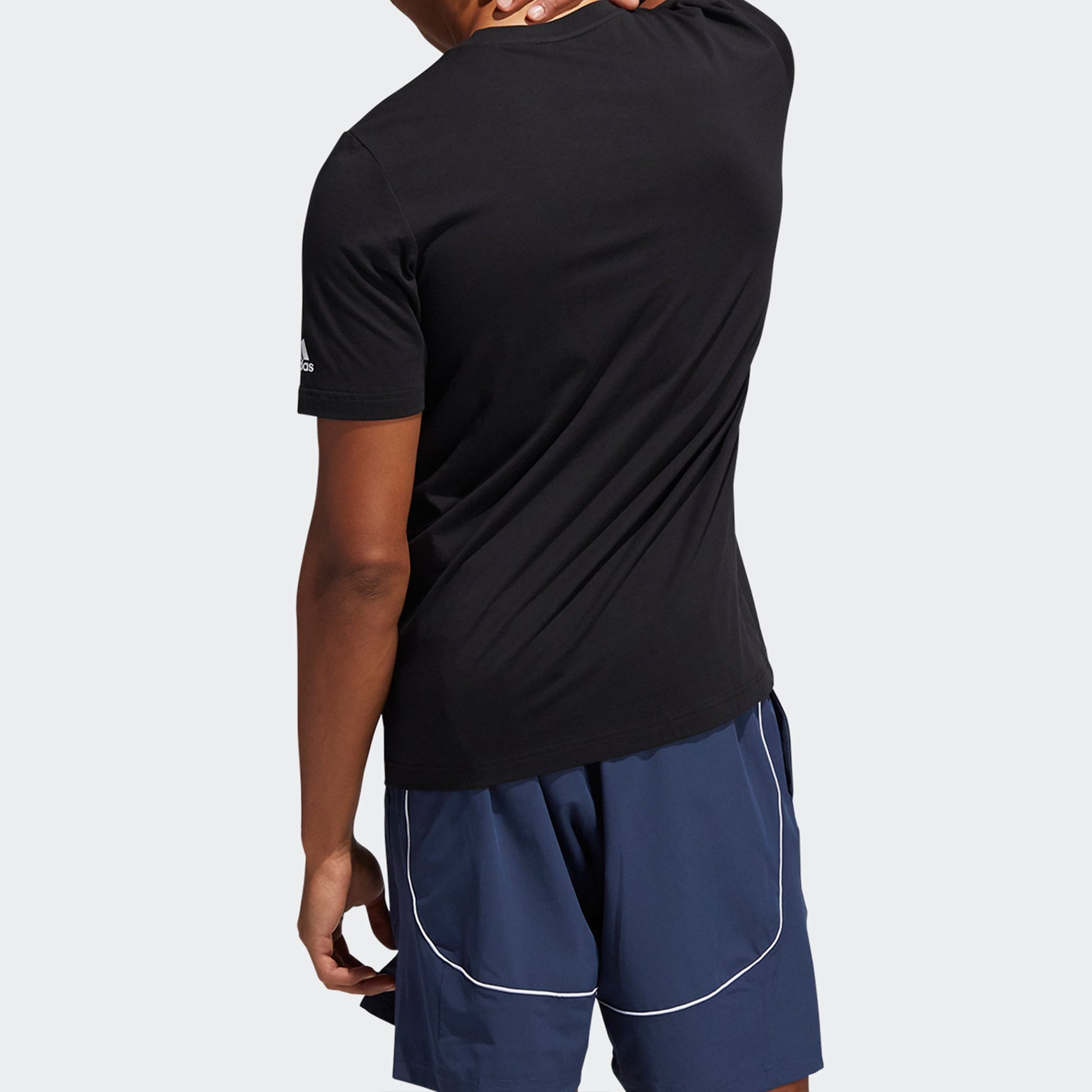 adidas China S2 Tee Casual Basketball Sports Breathable Short Sleeve Black HB6166