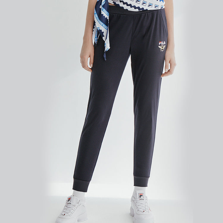 (WMNS) FILA Printing Embroidery Sweatpants Blue F11W028626F-NV