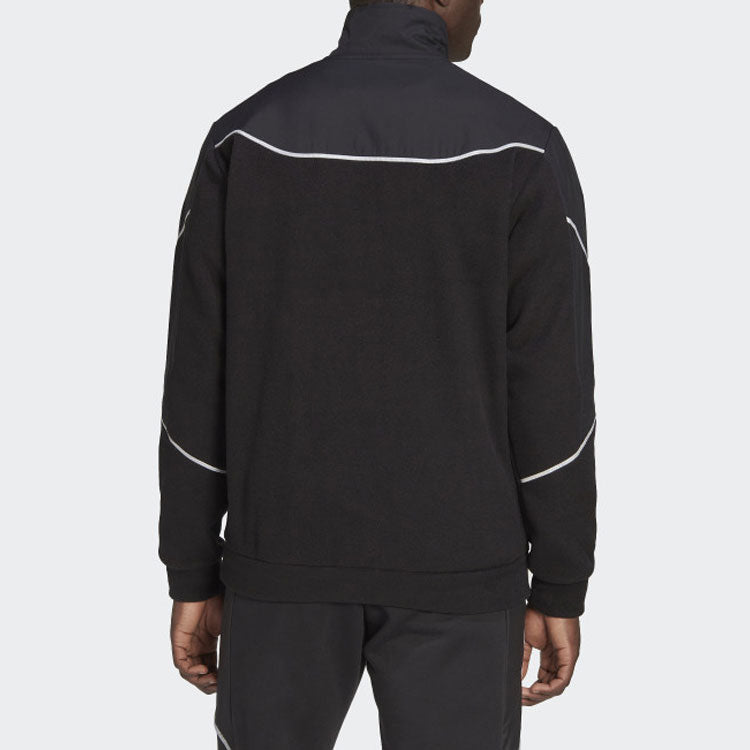 adidas Reflect-in-the-Dark Polar Fleece 1/4-Zip Top 'Black' HL6914