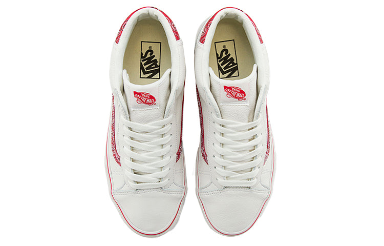Vans Mid Skool 37 'Sport Paisley - White Red' VN0A3TKF915