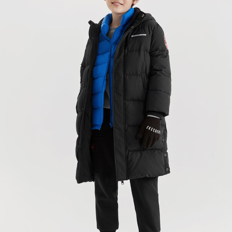 (GS) Skechers Long Down Jacket 'Black' L422K054-0018