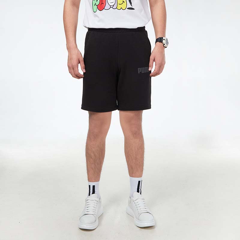 PUMA Modern Basics Sweat Shorts 9" 'Black Grey' 589091-01
